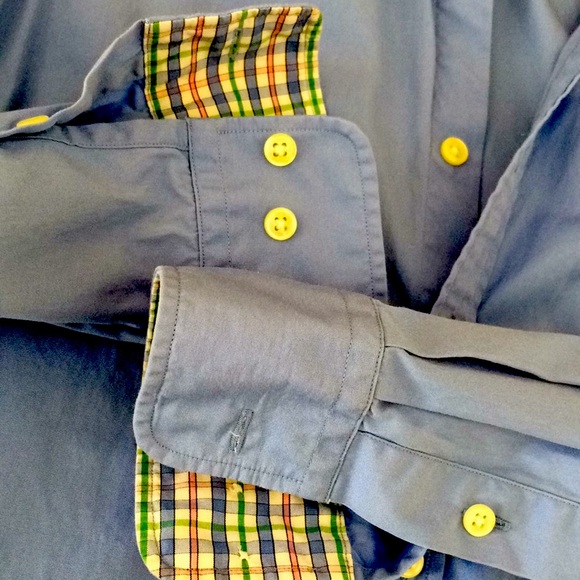 Ralph Lauren Sport button up plaid collar + cuffs - Picture 5 of 8